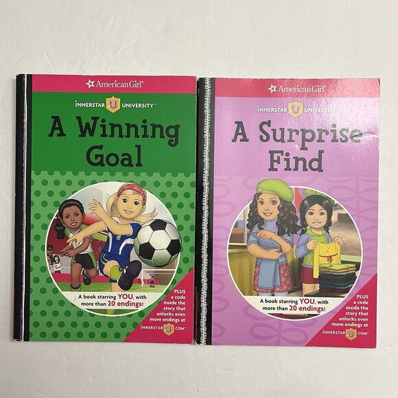Set of 2 American Girl Innerstar University A Winning Goal and A Surprise Find - Picture 1 of 10